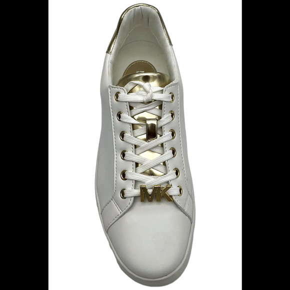 Michael Kors Women's Poppy Metallic Trim Sneaker Gold - Medium - Picture 2 of 3